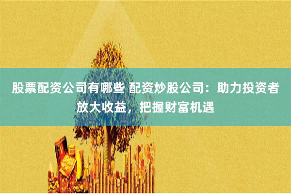 股票配资公司有哪些 配资炒股公司：助力投资者放大收益，把握财富机遇