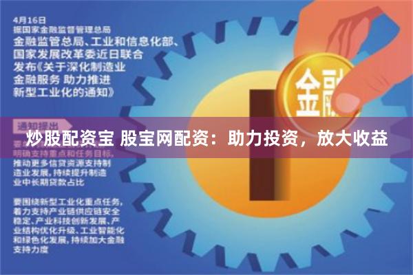炒股配资宝 股宝网配资：助力投资，放大收益